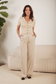 pantalon beige bureau