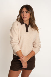 Tricot à col chemise