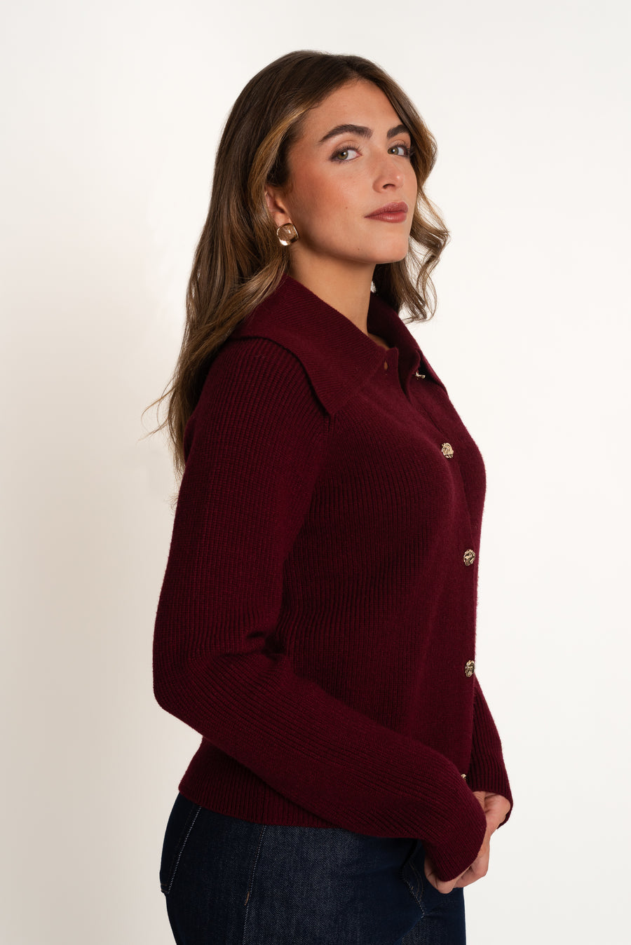 Tricot chic boutonné
