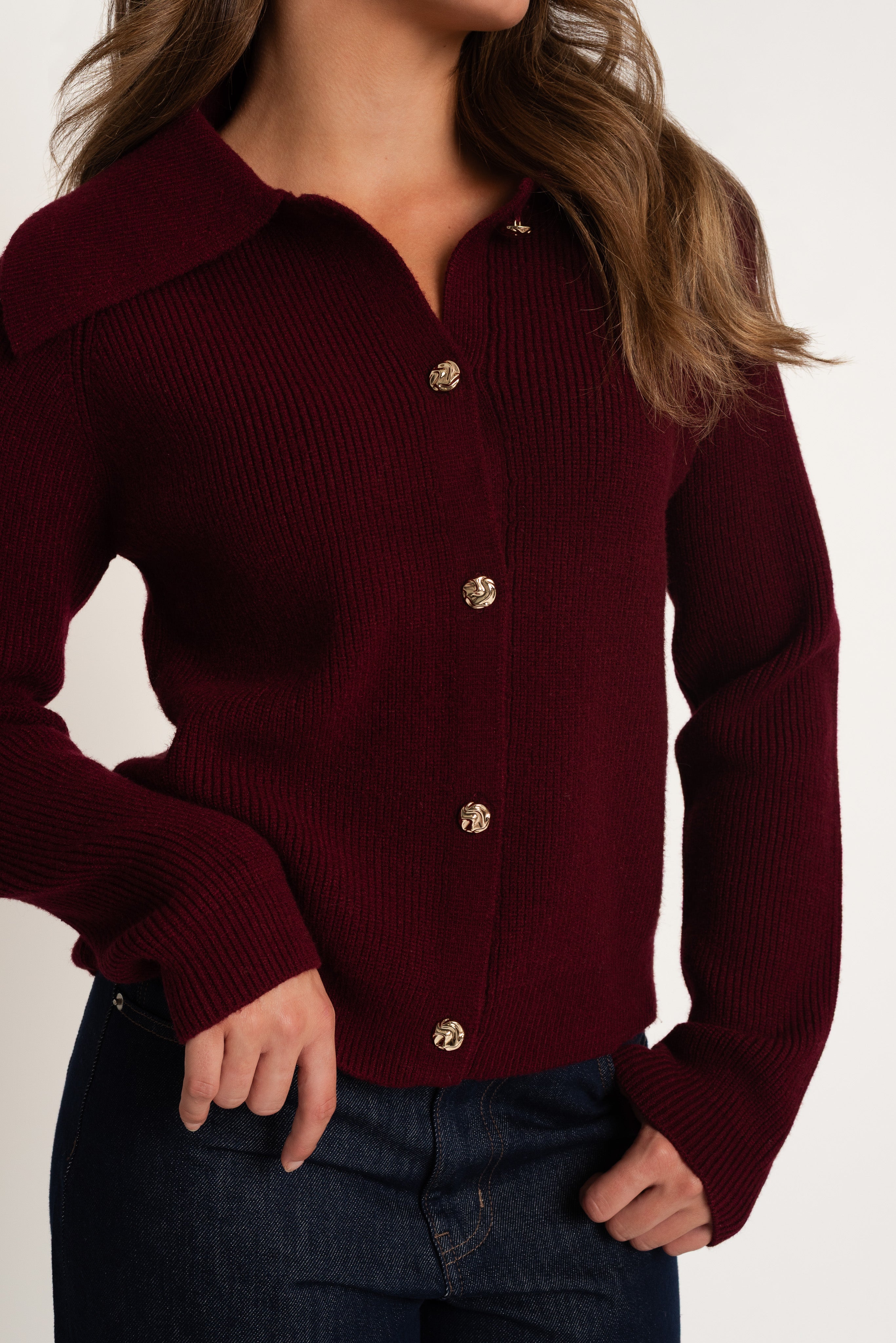 Tricot chic boutonné