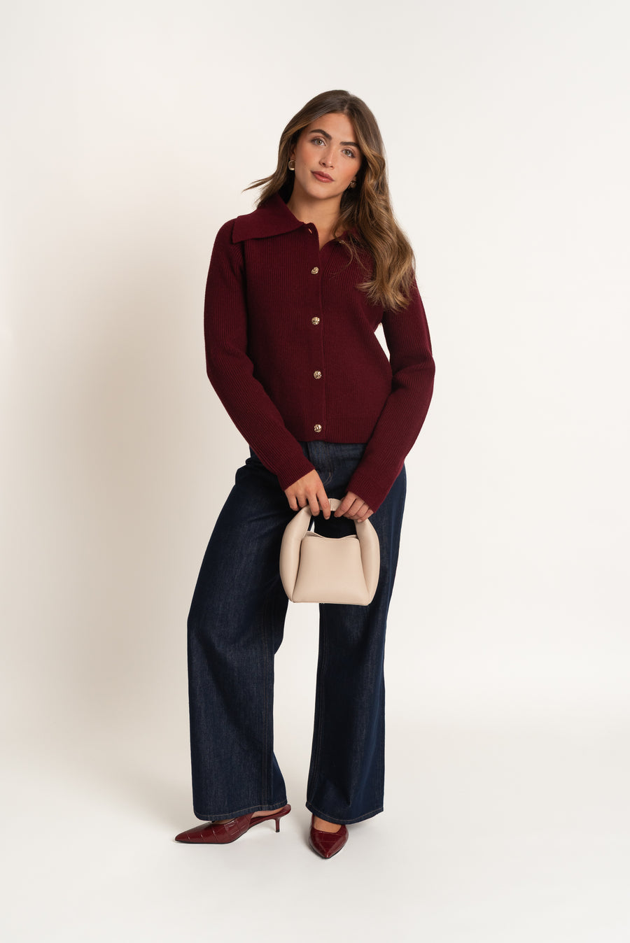 Tricot chic boutonné