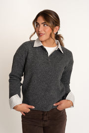 Tricot à col chemise
