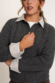 Tricot à col chemise